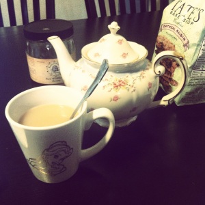 tea and tea pot for me